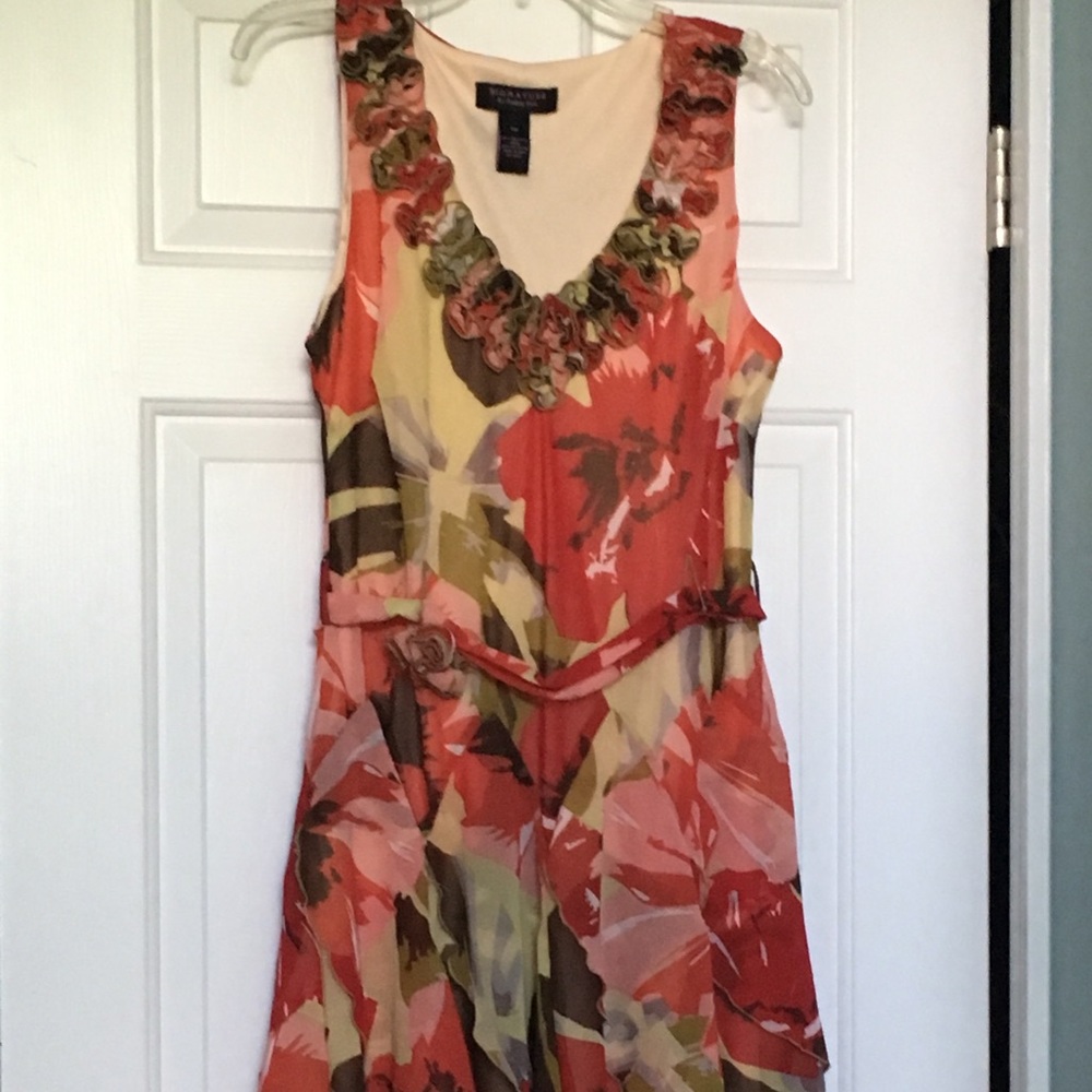 Red Floral Dress